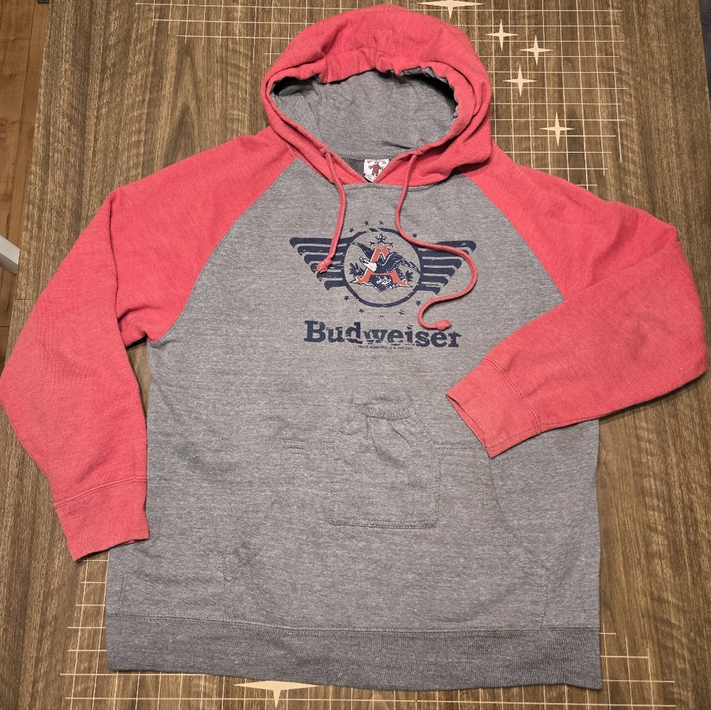 Vintage BUDWEISER SZ LG mens hoodie